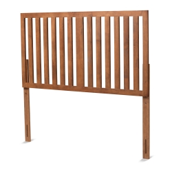 Baxton Studio Oren Modern and Transitional Ash Walnut Finished Wood Queen Size Headboard